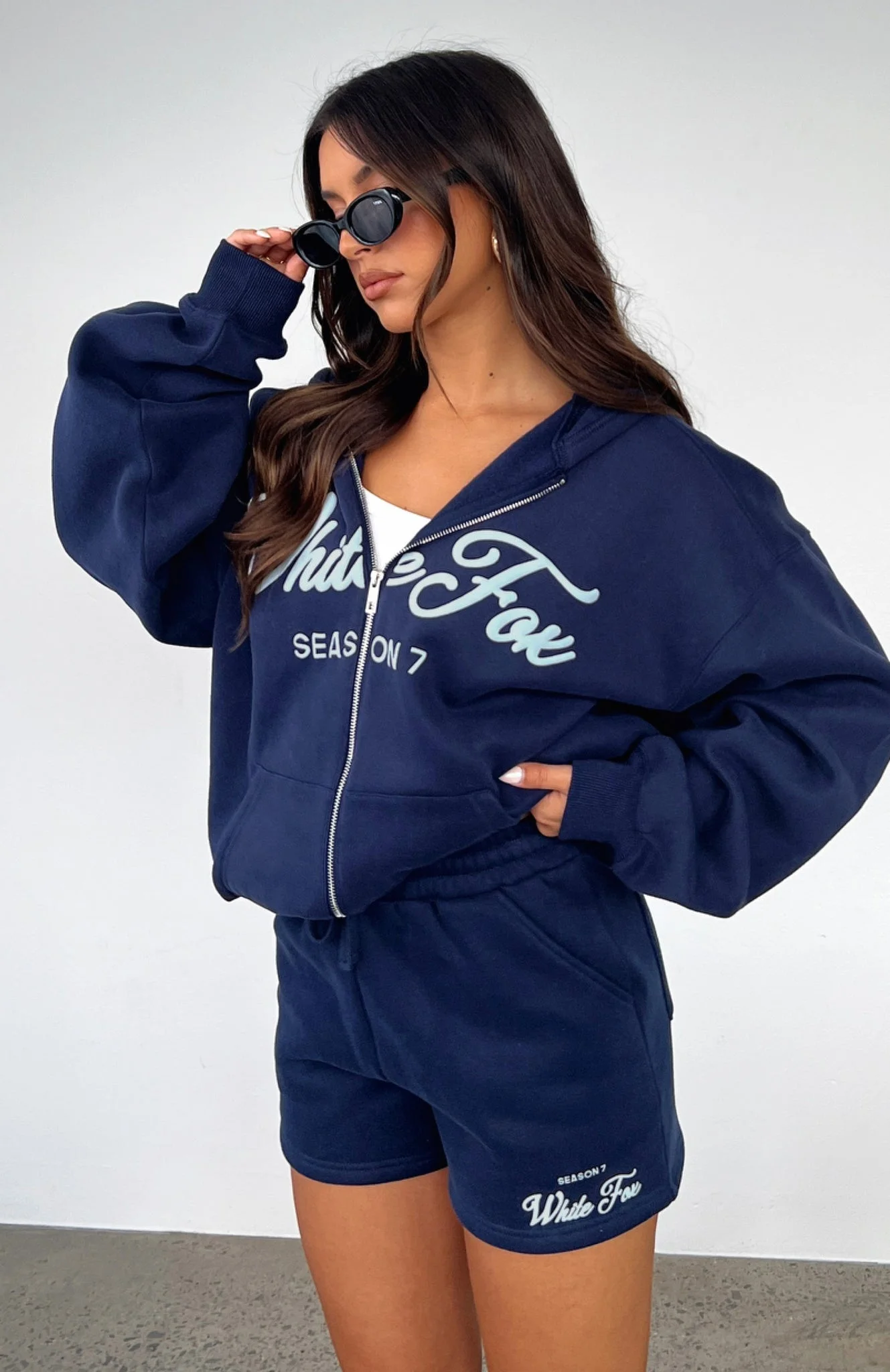 Season 7 Zip Front Hoodie Deep Sea Season 7 Zip Front Hoodie Deep Sea