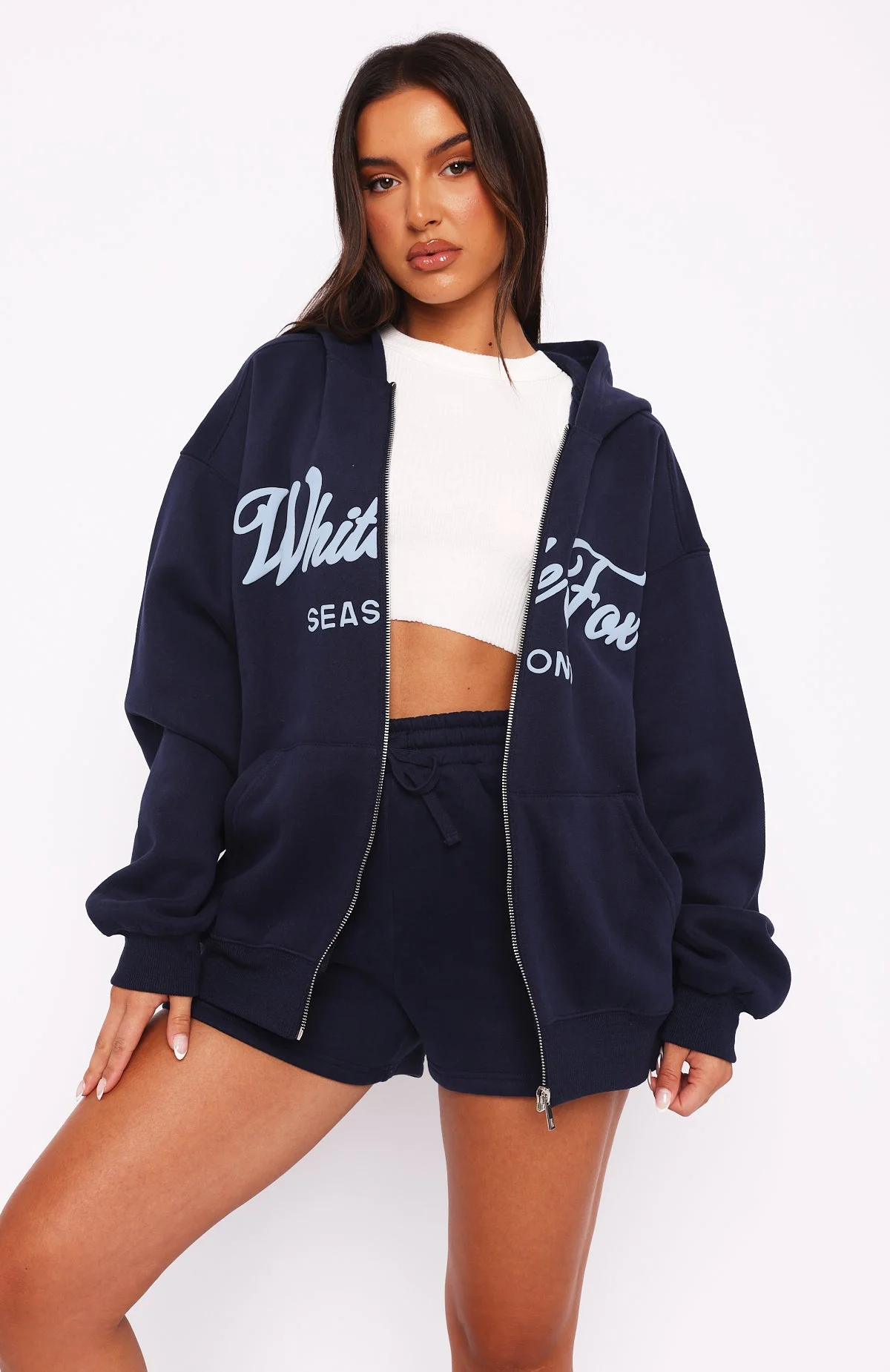 Season 7 Zip Front Hoodie Deep Sea Season 7 Zip Front Hoodie Deep Sea