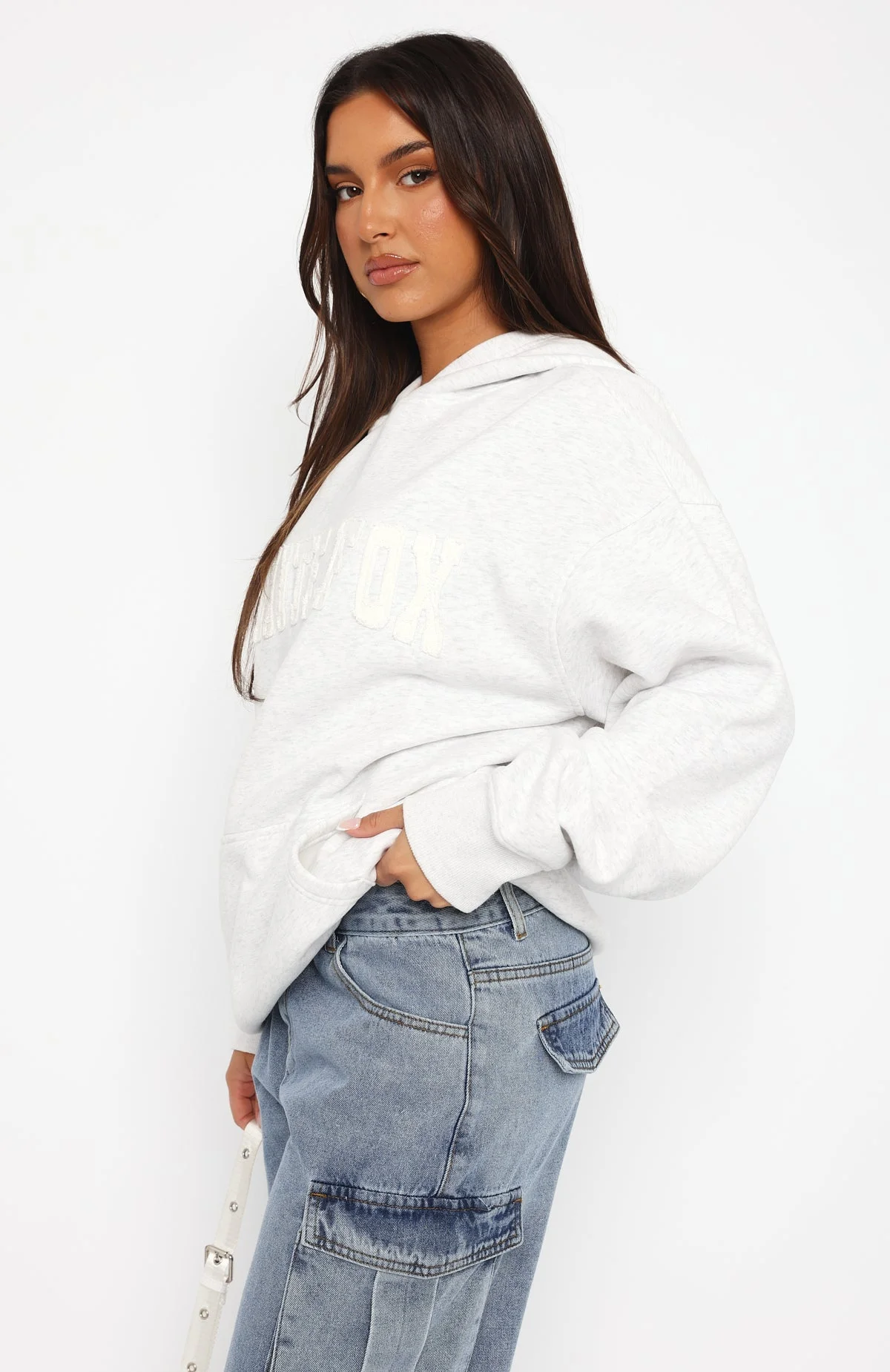 Shout It Out Oversized Hoodie Grey Marle Shout It Out Oversized Hoodie Grey Marle