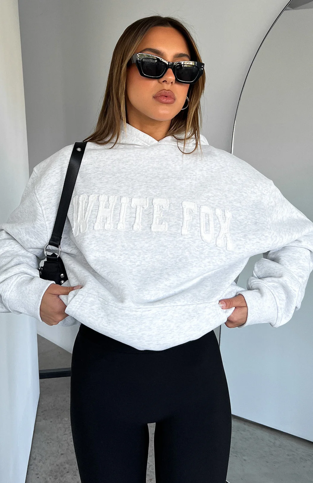Shout It Out Oversized Hoodie Grey Marle Shout It Out Oversized Hoodie Grey Marle
