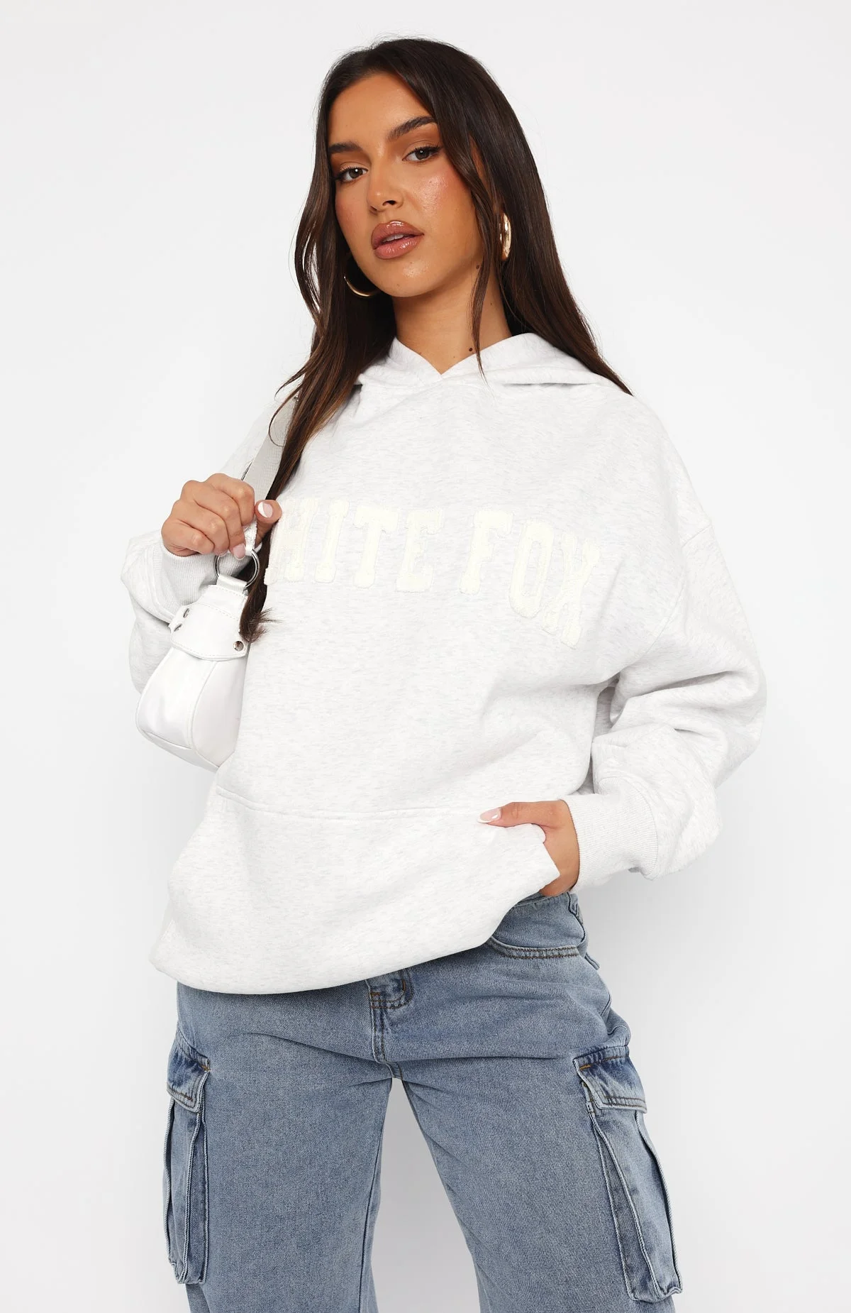 Shout It Out Oversized Hoodie Grey Marle Shout It Out Oversized Hoodie Grey Marle