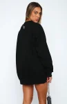 Situationship Oversized Sweater Black