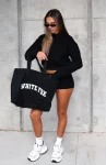 So Much More Cropped Hoodie Black