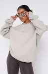 Stay Lifted Oversized White Fox Hoodie Moon