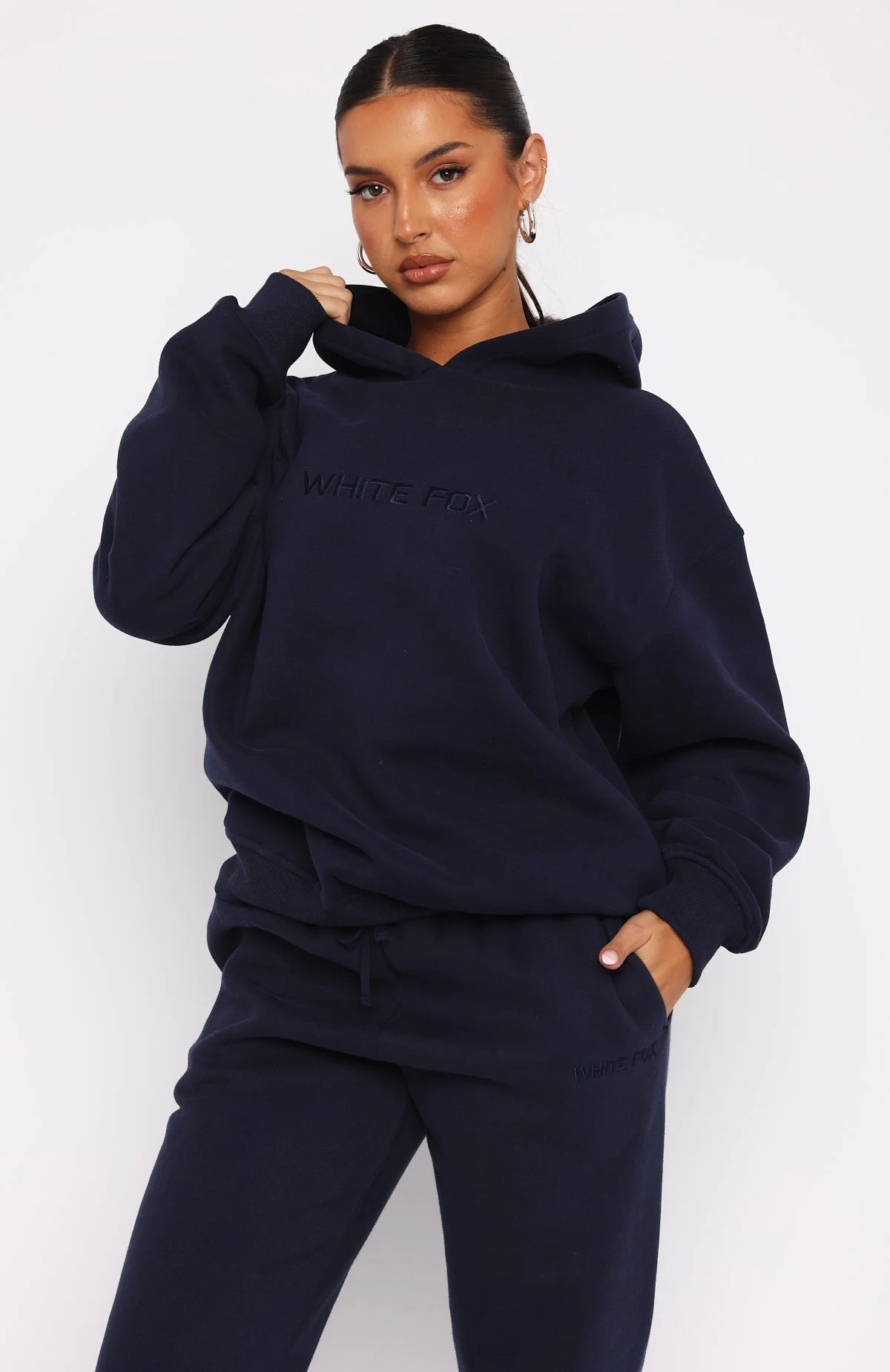 Stay Lifted Oversized Hoodie Navy Stay Lifted Oversized Hoodie Navy