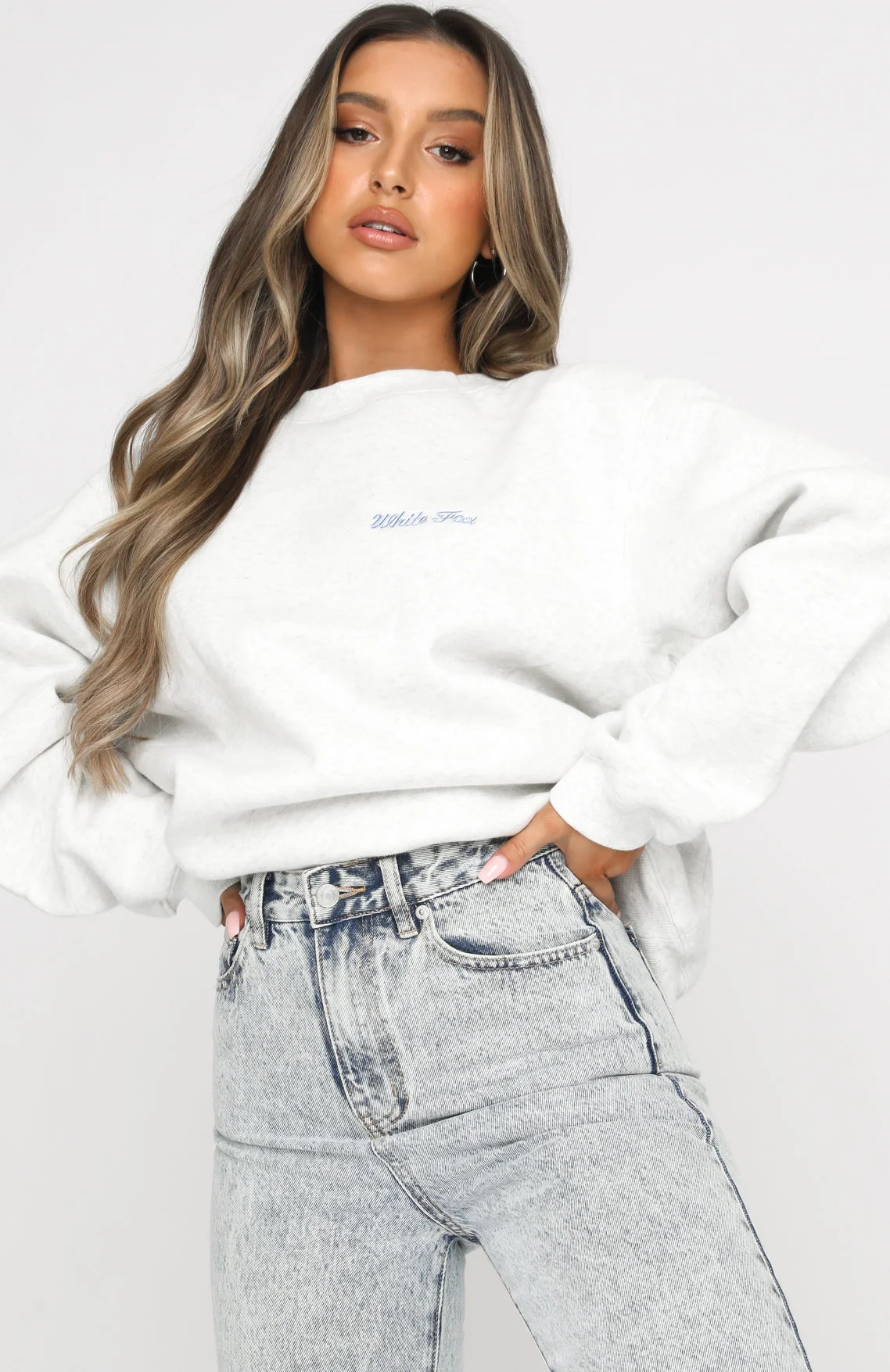 Steal Your Heart Oversized Sweater Grey Marle Steal Your Heart Oversized Sweater Grey Marle