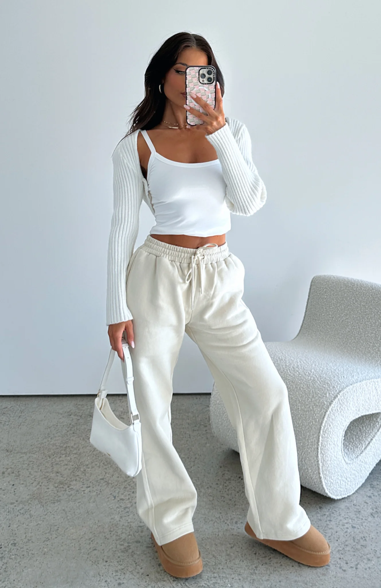 Stick With Me Wide Leg Sweatpants Sand Stick With Me Wide Leg Sweatpants Sand