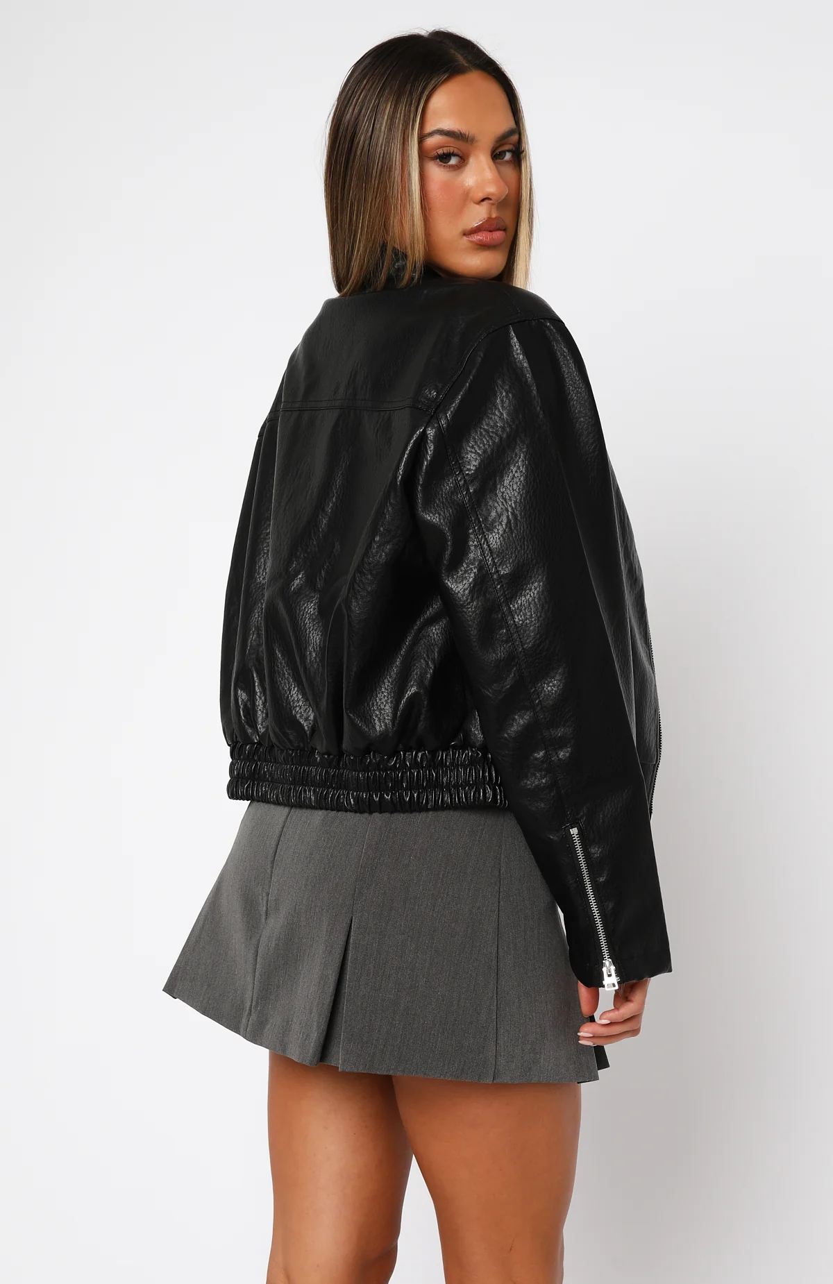 Tell Me Nothing PU Jacket Black Tell Me Nothing PU Jacket Black