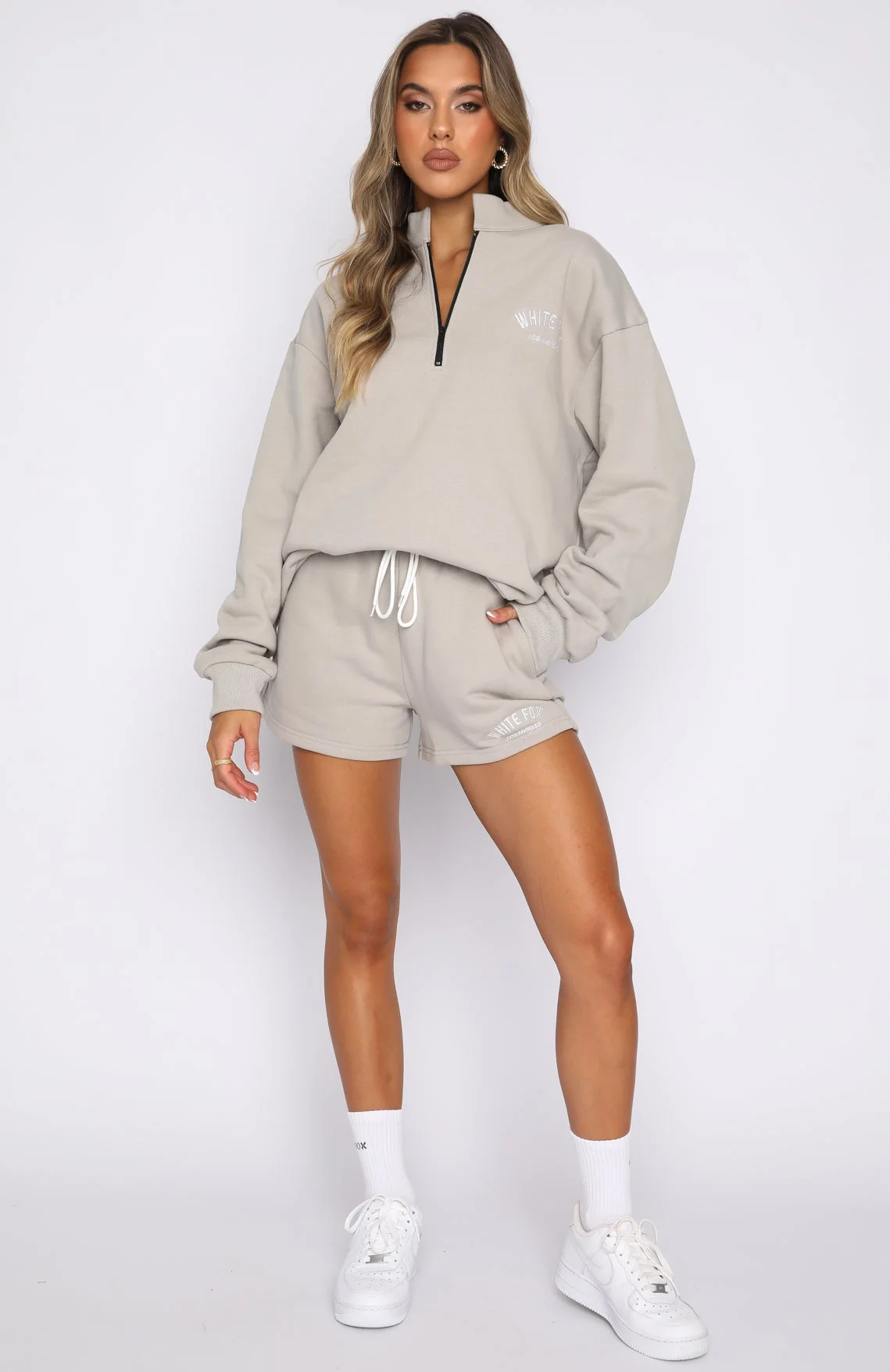 The Highest Demand Zip Front Sweater Taupe The Highest Demand Zip Front Sweater Taupe