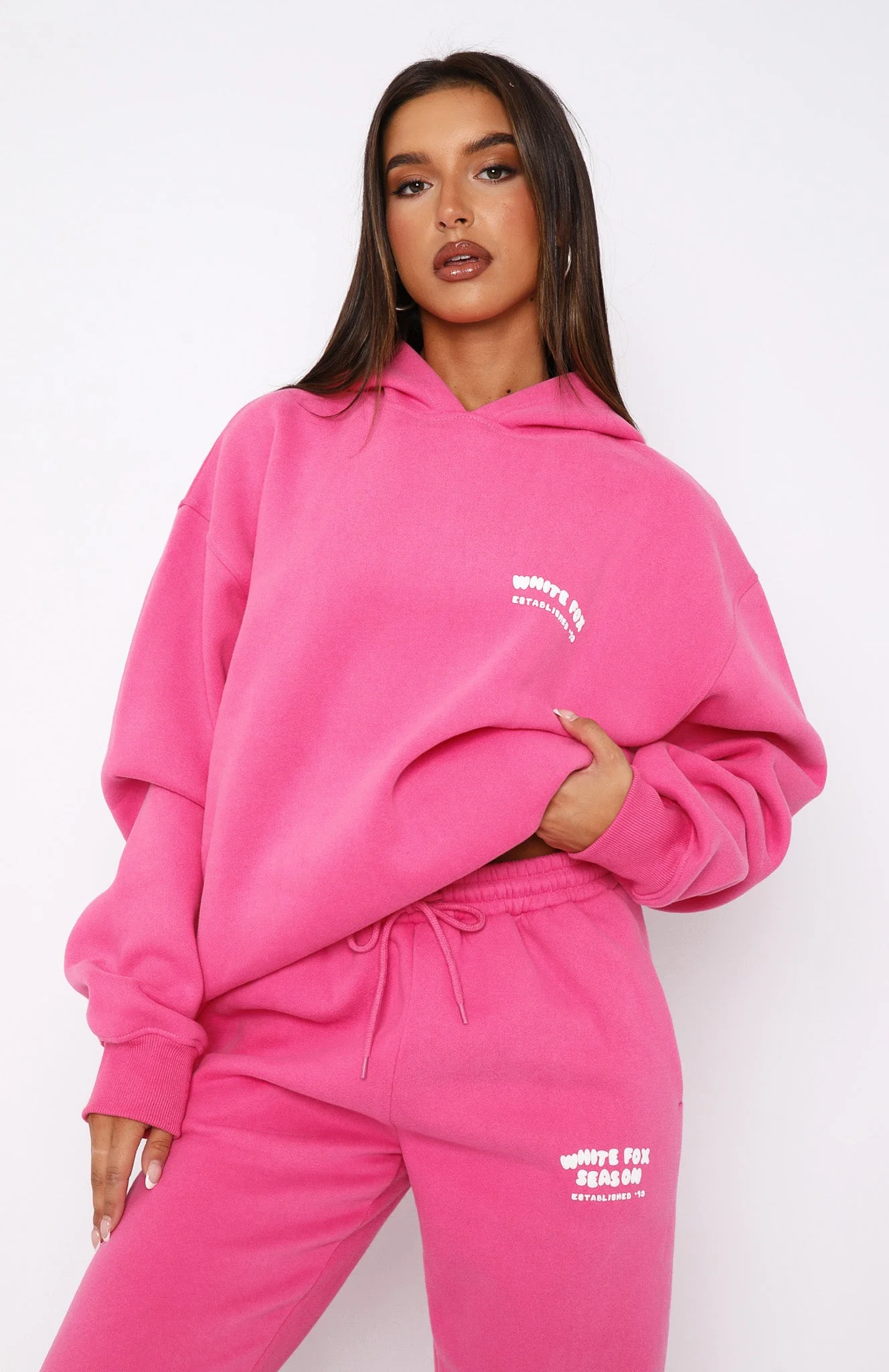 The Main Season Oversized Hoodie Hot Pink The Main Season Oversized Hoodie Hot Pink