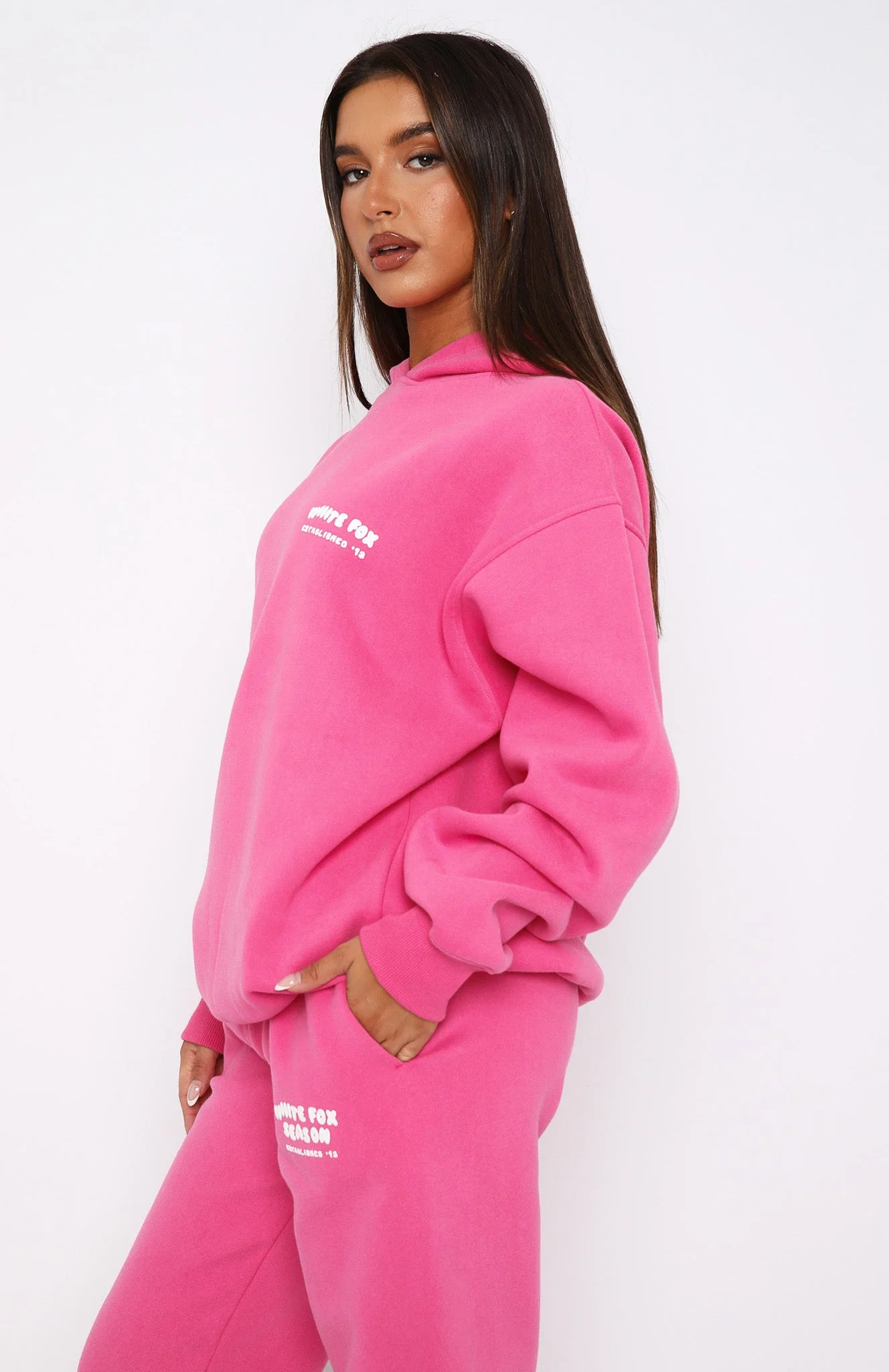 The Main Season Oversized Hoodie Hot Pink The Main Season Oversized Hoodie Hot Pink