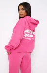 The Main Season Oversized Hoodie Hot Pink