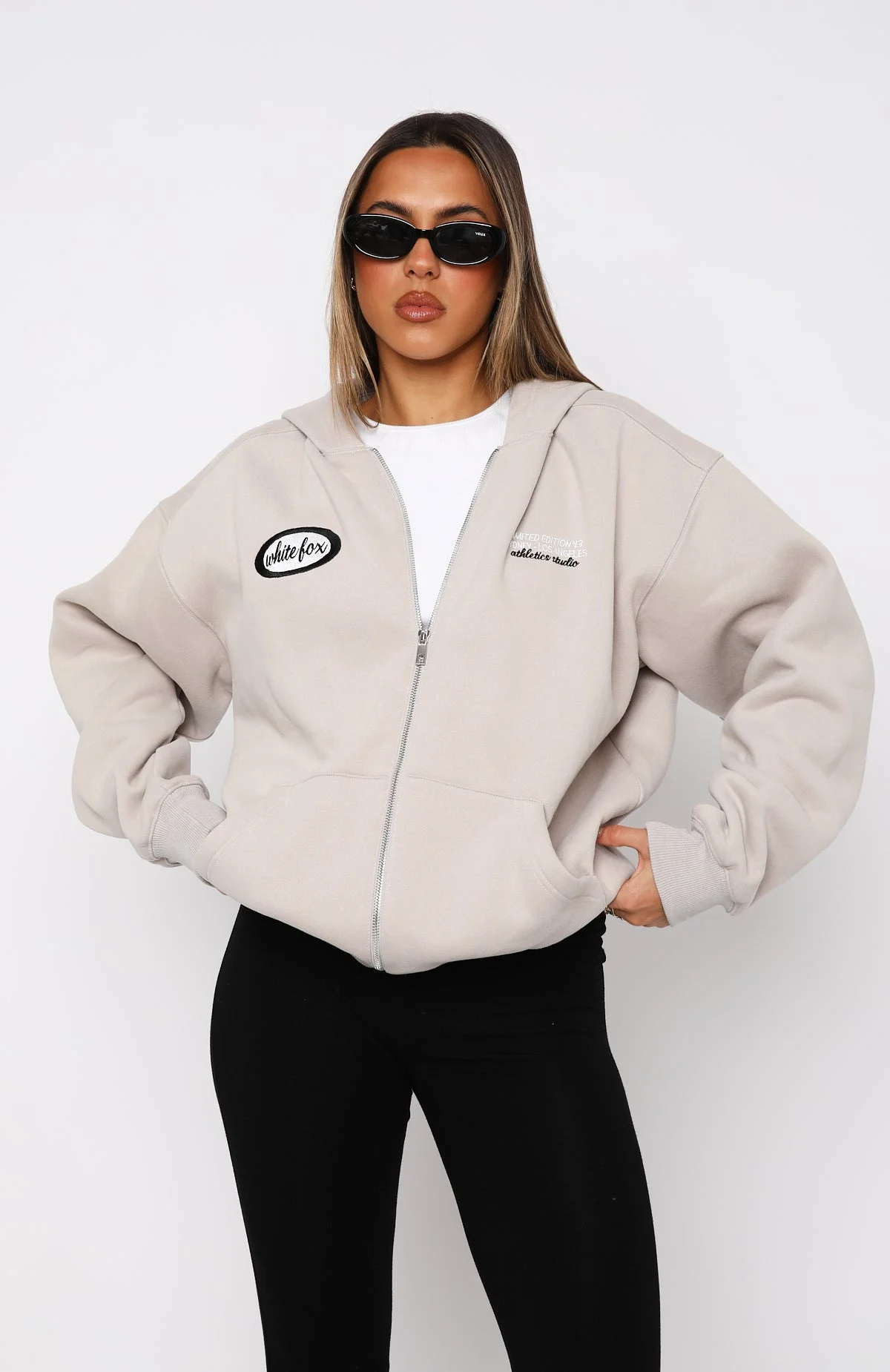 Will You Call Zip Front Hoodie Moon Will You Call Zip Front Hoodie Moon