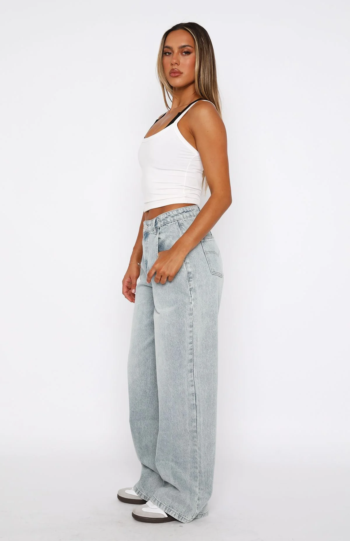 Willow Mid Rise Wide Leg Jeans Light Blue Acid Wash Willow Mid Rise Wide Leg Jeans Light Blue Acid Wash