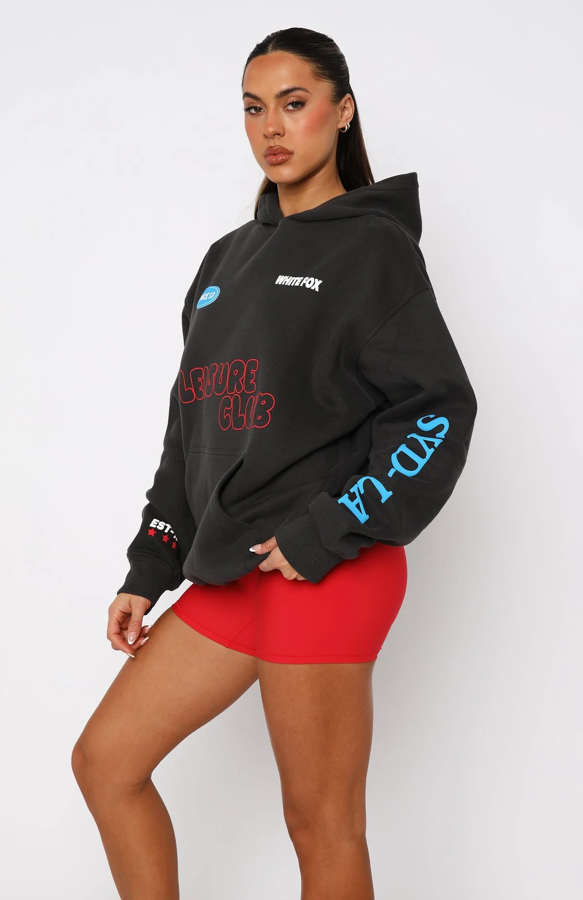 Work It All Out Oversized Hoodie Charcoal Work It All Out Oversized Hoodie Charcoal