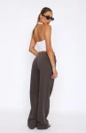 You’d Love It Here Wide Leg Sweatpants Charcoal