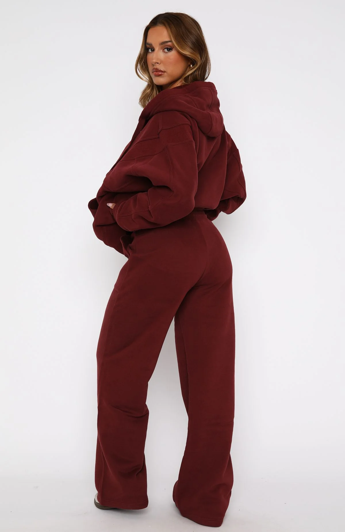 You'd Love It Here Wide Leg Sweatpants Merlot You'd Love It Here Wide Leg Sweatpants Merlot